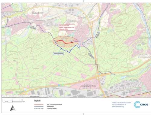Beeinträchtigungen für Fahrradfahrer zwischen Rodenbach und Siegelbach auf Höhe des Zoos Kaiserslautern